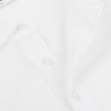 Gran Sasso White Cotton Filo Scozia Polo Shirt Open
