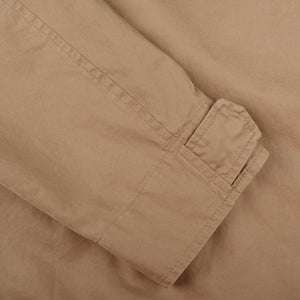 Herno Khaki Washed Cotton Field Jacket Cuff