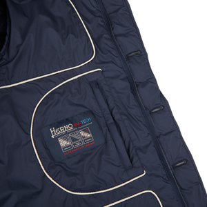 Herno Navy Legend Technical Padded Jacket Inside