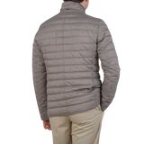 Herno Taupe Grey Legend Technical Down Jacket Back
