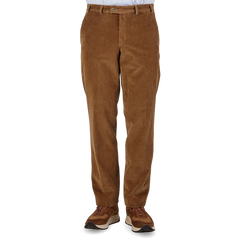 Hiltl Cinnamon Cotton Corduroy Regular Fit Chinos Front