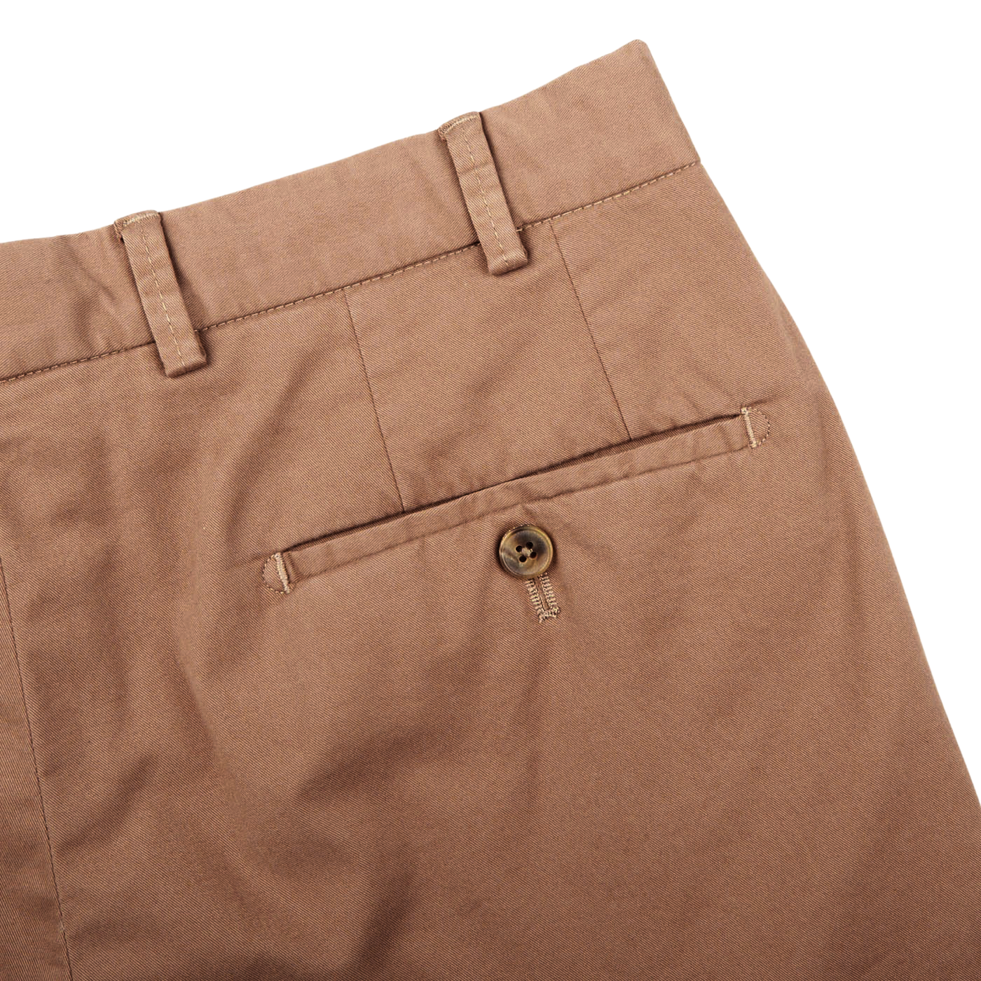 Hiltl Dark Khaki Cotton Stretch Regular Fit Chinos Pocket