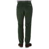 Hiltl Green Cotton Corduroy Regular Fit Chinos Back