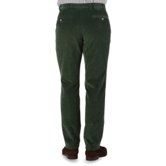 Hiltl Green Cotton Corduroy Regular Fit Chinos Back