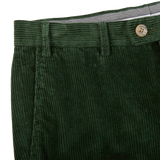 Hiltl Green Cotton Corduroy Regular Fit Chinos Edge