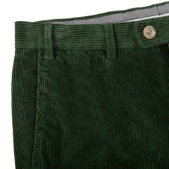 Hiltl Green Cotton Corduroy Regular Fit Chinos Edge