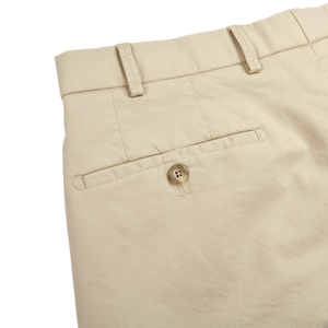 Hiltl Khaki Cotton Stretch Regular Chinos Pocket New