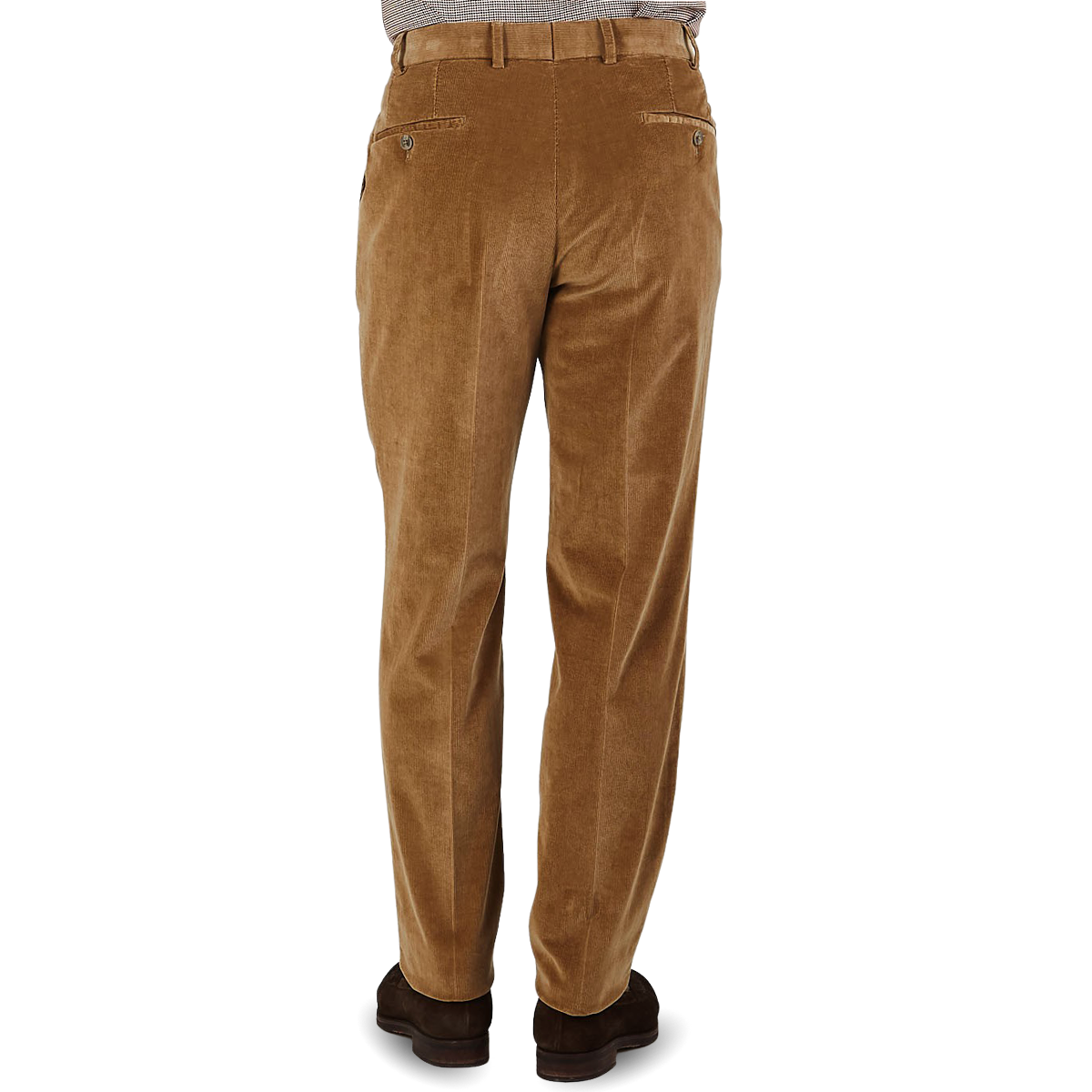 Hiltl Light Brown Cotton Corduroy Regular Fit Chinos Back