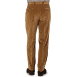 Hiltl Light Brown Cotton Corduroy Regular Fit Chinos Back