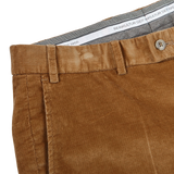 Hiltl Light Brown Cotton Corduroy Regular Fit Chinos Edge