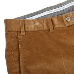 Hiltl Light Brown Cotton Corduroy Regular Fit Chinos Edge