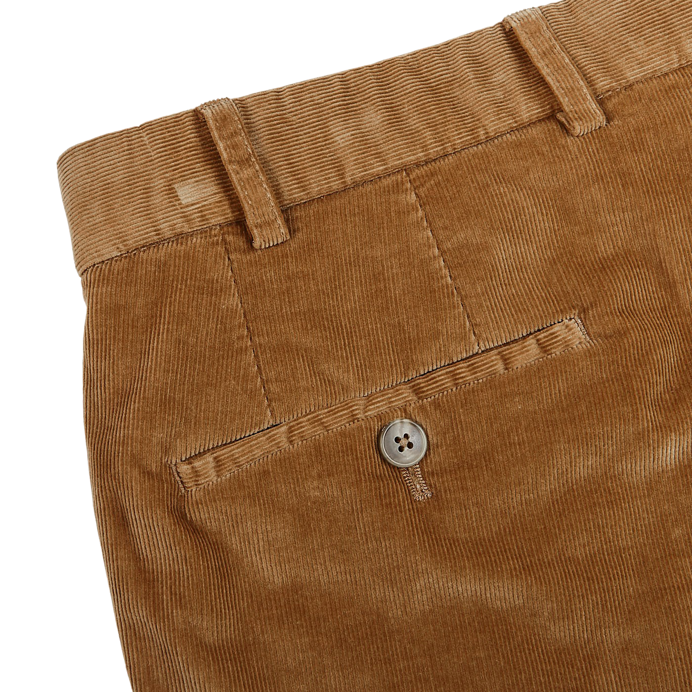 Hiltl Light Brown Cotton Corduroy Regular Fit Chinos Pocket