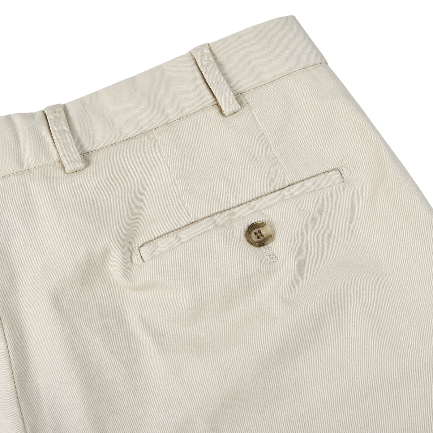 Hiltl Stone Beige Cotton Stretch Regular Fit Chinos Pocket