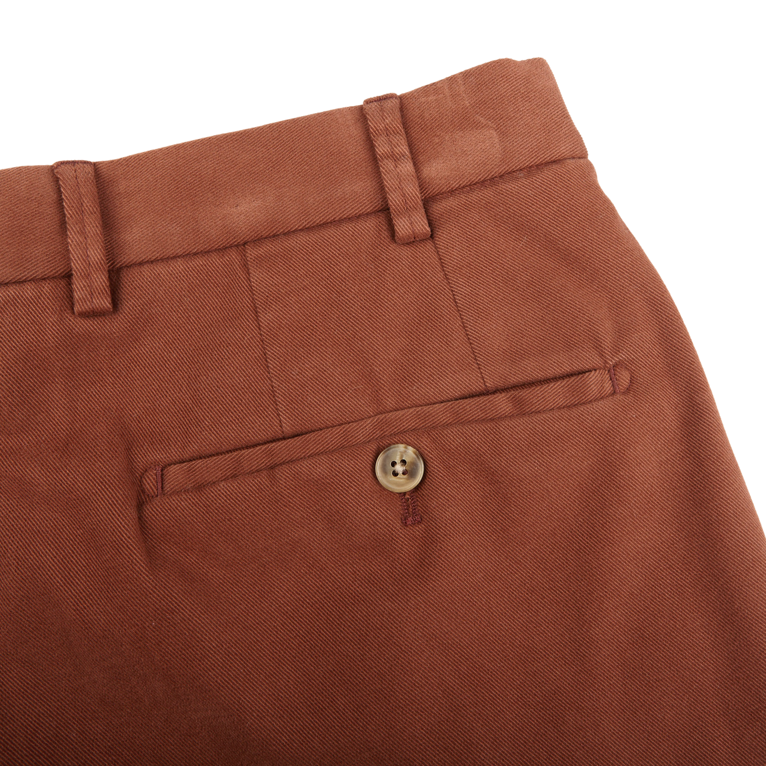 Hiltl Terracotta Cotton Stretch Regular Fit Chinos Pocket