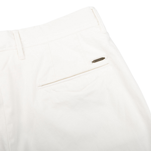 Incotex Off-White Cotton Stretch Slacks Chinos Pocket