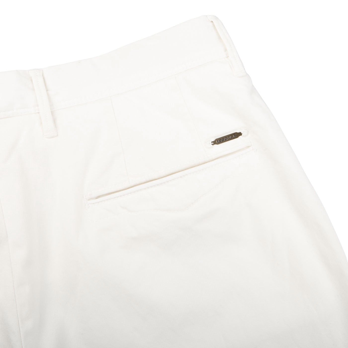 Incotex Off-White Cotton Stretch Slacks Chinos Pocket