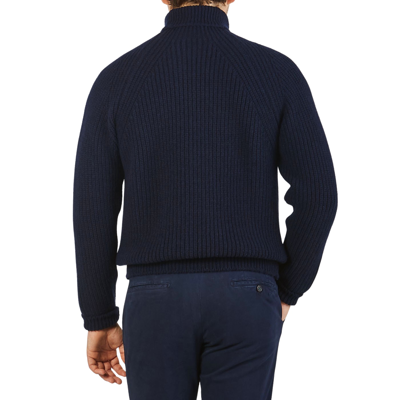 Inis Meain | Navy Wool Cashmere Boatbuilder Rollneck – Baltzar