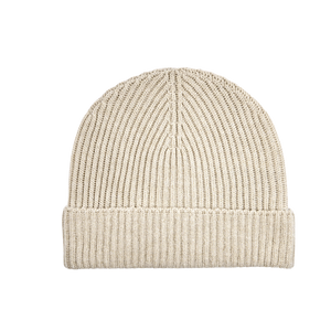 Johnstons of Elgin Beige Ribbed Cashmere Hat Feature (kopia)