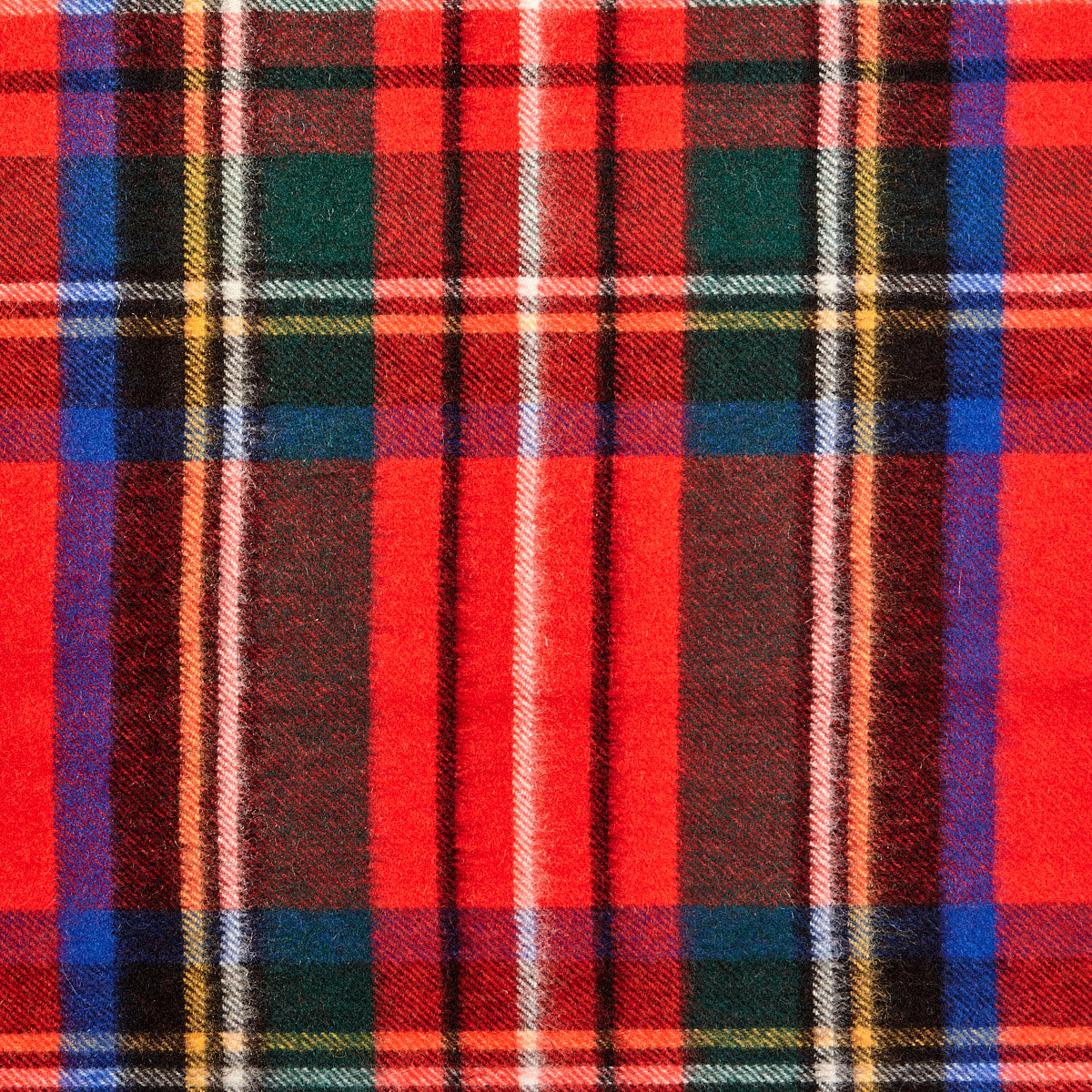 A classic Red Checked Royal Stewart Cashmere Scarf by Johnstons of Elgin.
