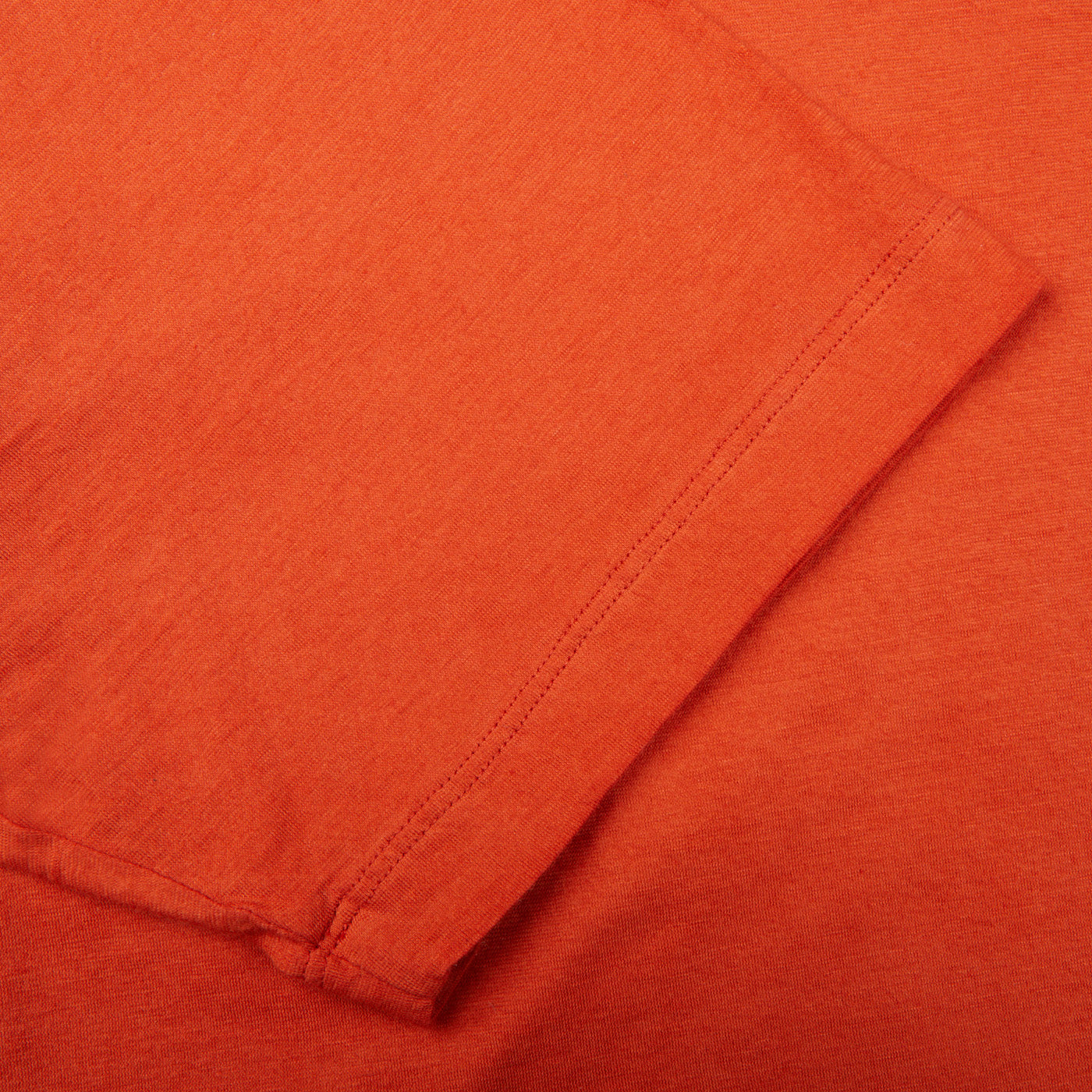 Massimo Alba Orange Cotton Jersey Panarea T-Shirt Cuff