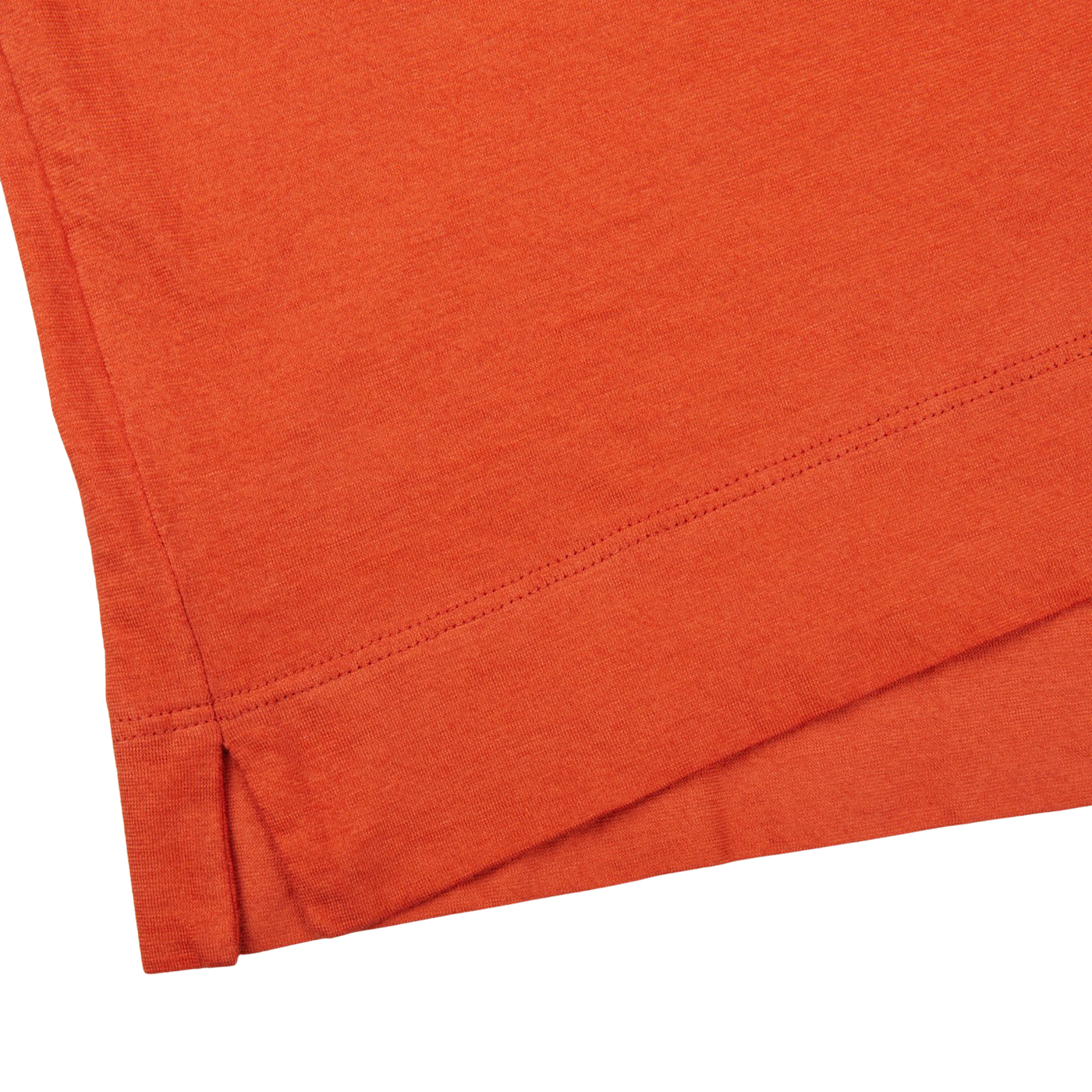 Massimo Alba Orange Cotton Jersey Panarea T-Shirt Edge