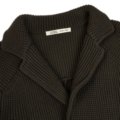 Maurizio Baldassari Moss Green Zegna Baruffa Wool Brenta Jacket Collar