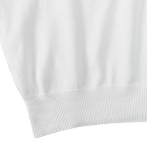 Mauro Ottaviani Clear White Cotton Long Sleeve Polo Shirt Edge1