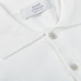 Mauro Ottaviani Clear White Cotton Polo Shirt Brim