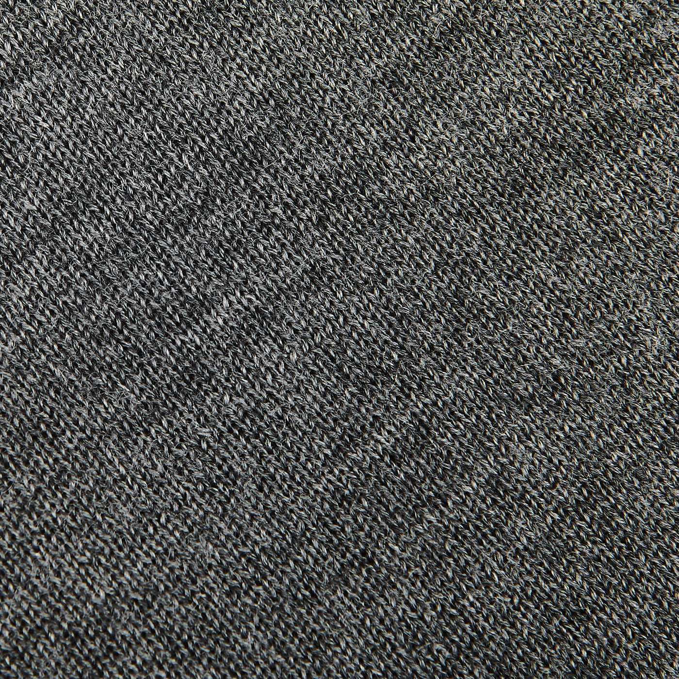 Mauro Ottaviani Grey Melange 16 Gauge Merino Wool Polo Shirt Fabric