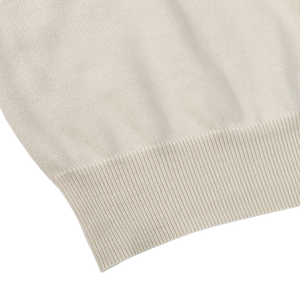 Mauro Ottaviani Light Beige Cotton Polo Shirt Edge