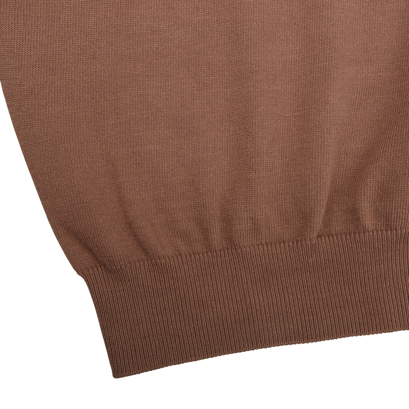 Mauro Ottaviani Light Brown Supima Cotton LS Polo Shirt Edge