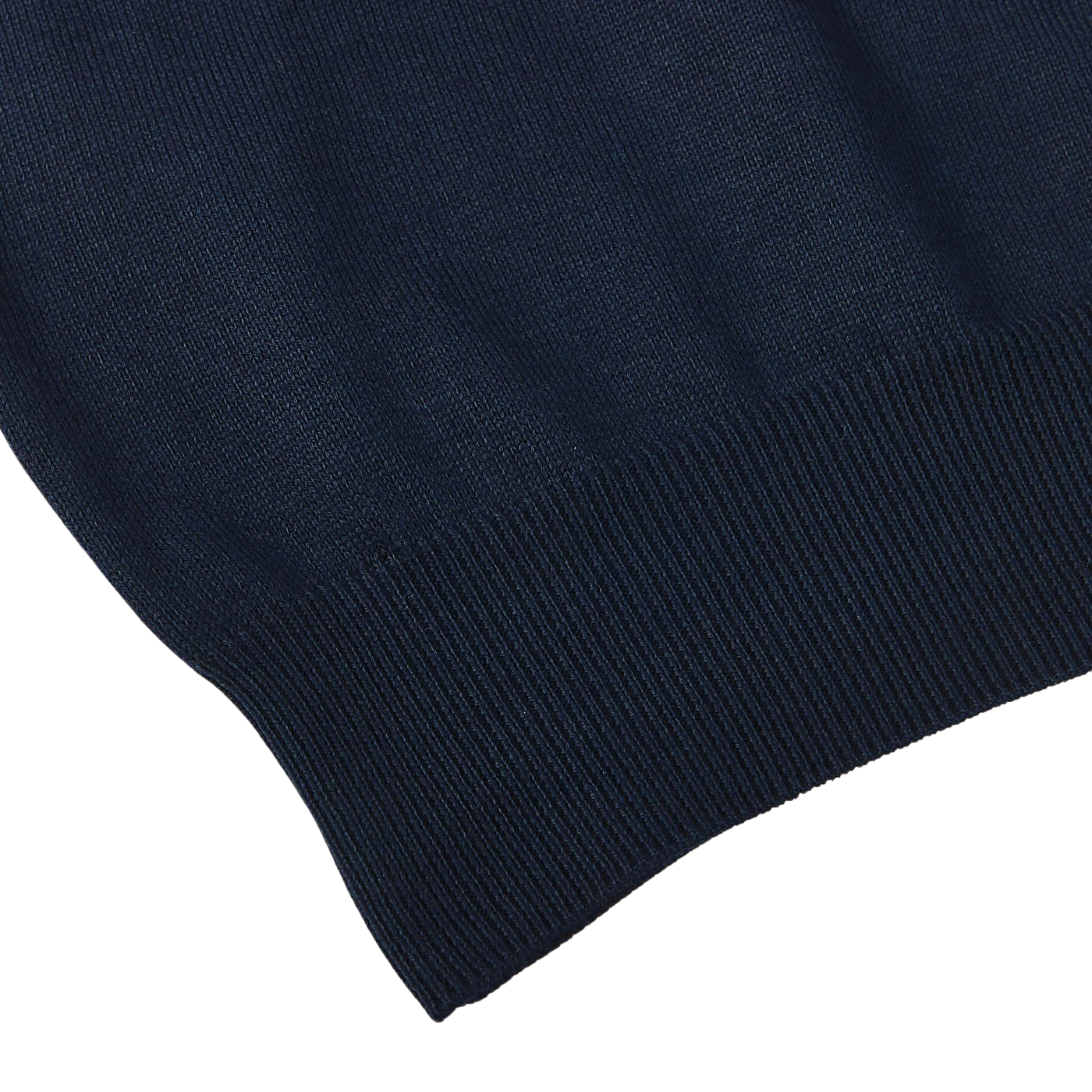Mauro Ottaviani Navy Blue Cotton Polo Shirt Edge