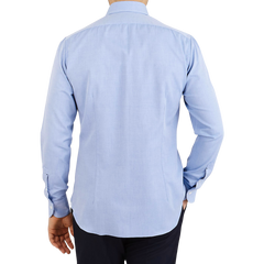 Mazzarelli Light Blue Royal Oxford BD Regular Shirt Back