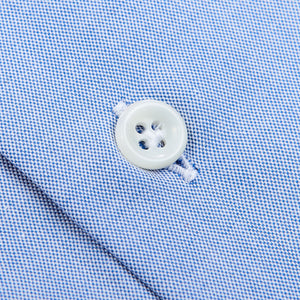 Mazzarelli Light Blue Royal Oxford BD Regular Shirt Button