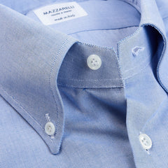 Mazzarelli Light Blue Royal Oxford BD Regular Shirt Open