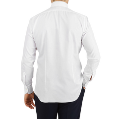 Mazzarelli White Royal Oxford BD Regular Shirt Back