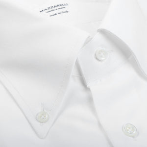 Mazzarelli White Royal Oxford BD Regular Shirt Collar