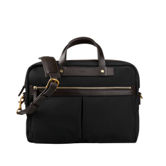 Mismo Coal Black M:S Canvas Office Briefcase Feature