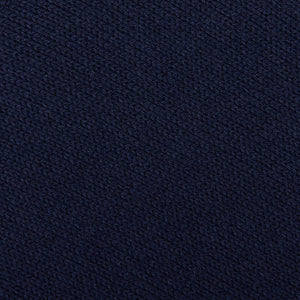 Morgano Navy Blue Extra Fine Cotton Crewneck Fabric