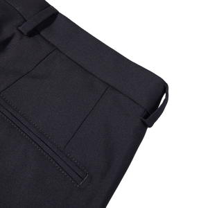 Oscar Jacobson Navy Damien Wool Suit Trousers Pocket