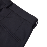 Oscar Jacobson Navy Damien Wool Suit Trousers Pocket