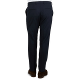 Oscar Jacobson Navy Damien Wool Suit Trousers Back