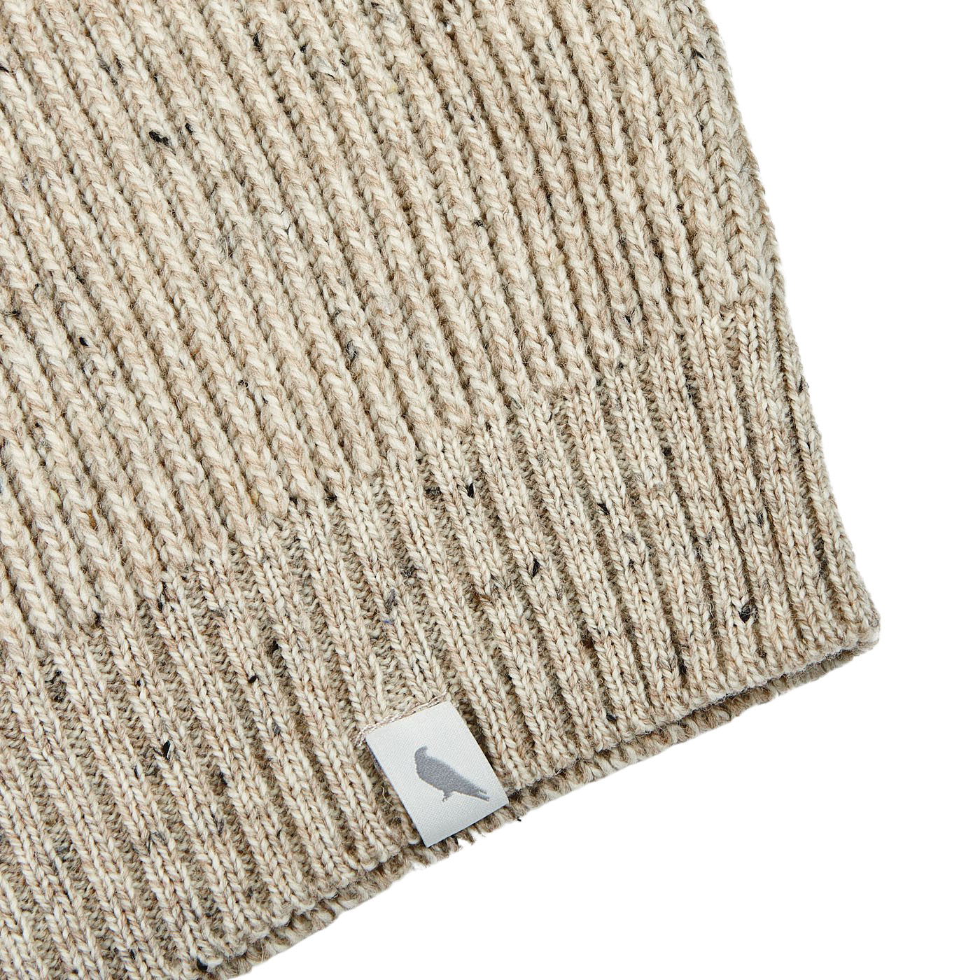 Peregrine Oatmeal Beige Merino Wool Ford Crewneck Edge