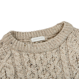 Peregrine Skiddaw Beige Merino Wool Hudson Jumper Collar