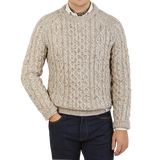 Peregrine Skiddaw Beige Merino Wool Hudson Jumper Front.png 1