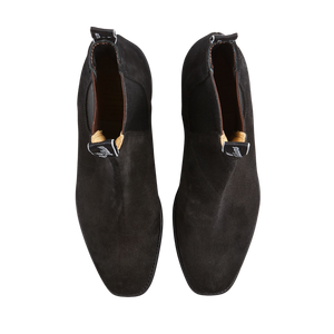 R.M Williams Black Suede Leather Blaxland G Boots Top