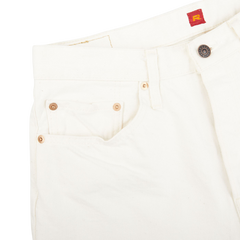 Resolute Cream Cotton Selvedge 710 One Wash Jeans Edge