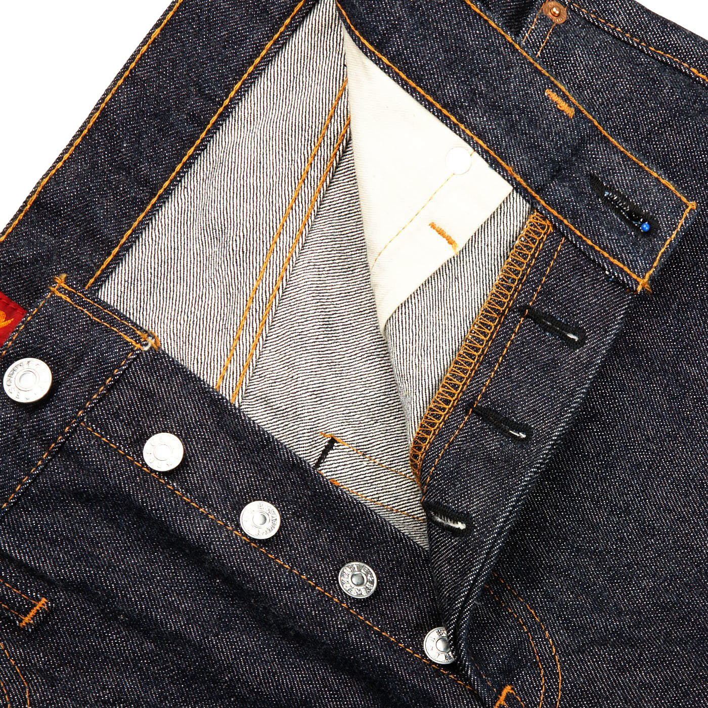 Resolute Dark Blue Cotton 710 One Wash Jeans Zipper