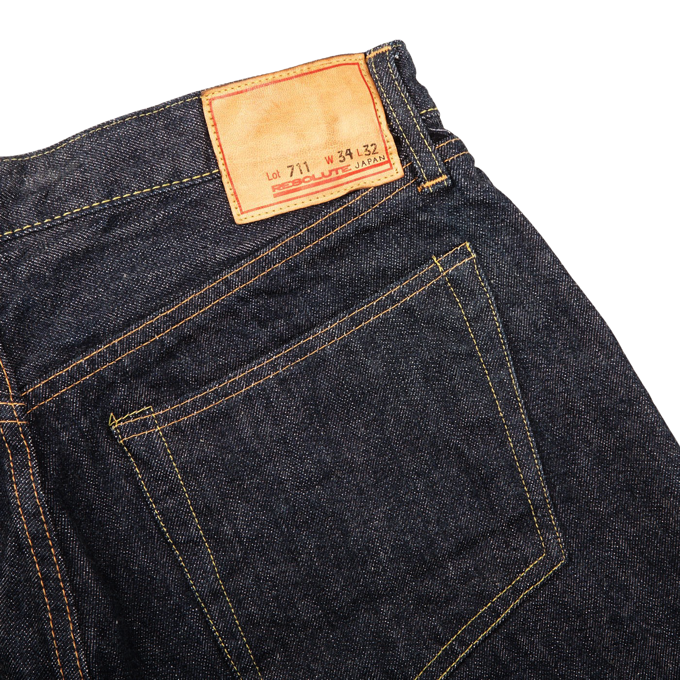 Resolute Dark Blue Cotton 711 One Wash Jeans Pocket