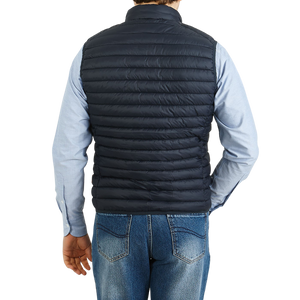 Save The Duck Navy Technical Down Gigay Nylon Gilet Back